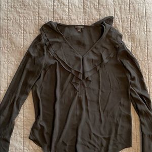 Black long sleeve blouse
